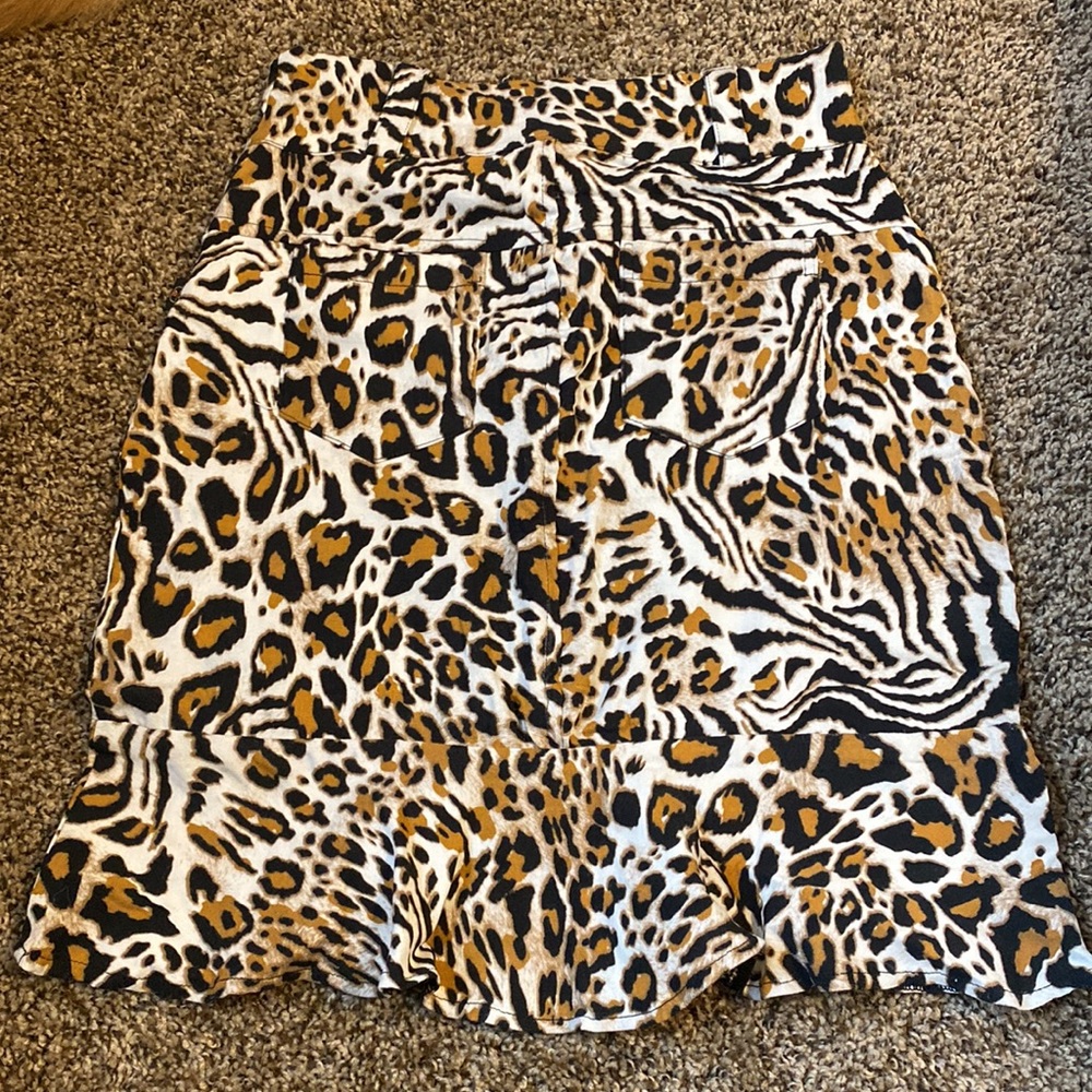 ANIMAL PRINT SKIRT - Picture 4 of 6